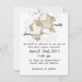 Tortelduifjes Owl Wedding Invitae Save The Date (Achterkant)