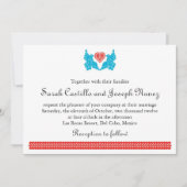 Tortelduifjes Papel Picado Weddenschap Kaart (Voorkant)