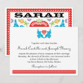 Tortelduifjes Papel Picado Weddenschap Kaart (Voorkant / Achterkant)