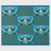 TORTELDUIFJES - PAPIERBLAUW CADEAUPAPIER (Vlak)