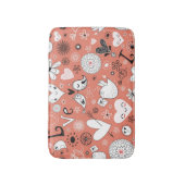 Tortelduifjes patroon badmat (Voorkant Verticaal)