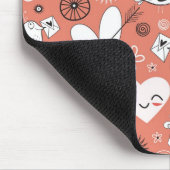 Tortelduifjes patroon muismat (Hoek)