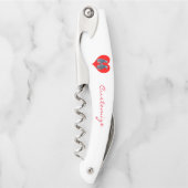 Tortelduifjes Penguin Couple Red Heart Thunder_Cov Kurkentrekker (Voorkant)