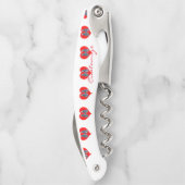 Tortelduifjes Penguin Couple Red Heart Thunder_Cov Kurkentrekker (Achterkant)