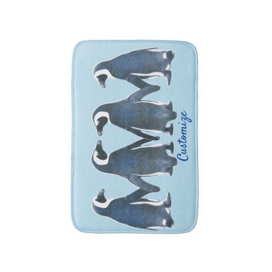 Tortelduifjes Penguin Couple Thunder_Cove Badmat (Voorkant Verticaal)