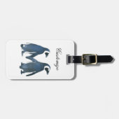 Tortelduifjes Penguin Couple Thunder_Cove Bagagelabel (Voorkant horizontaal)