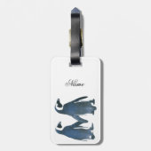 Tortelduifjes Penguin Couple Thunder_Cove Bagagelabel (Achterkant verticaal)