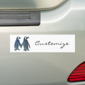 Tortelduifjes Penguin Couple Thunder_Cove Bumpersticker (Op auto)