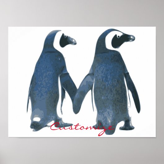 Tortelduifjes Penguin Couple Thunder_Cove Poster (Voorkant)