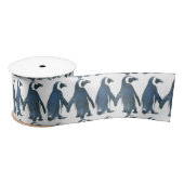 Tortelduifjes Penguin Couple Thunder_Cove Satijnen Lint (Spoel)
