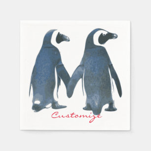 Tortelduifjes Penguin Couple Thunder_Cove Servet