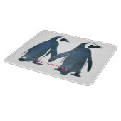Tortelduifjes Penguin Couple Thunder_Cove Snijplank (Hoek)