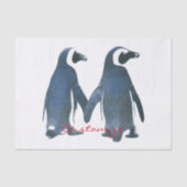 Tortelduifjes Penguin Couple Thunder_Cove Tissuepapier (Voorkant)