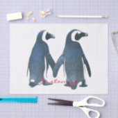 Tortelduifjes Penguin Couple Thunder_Cove Tissuepapier (Craft)