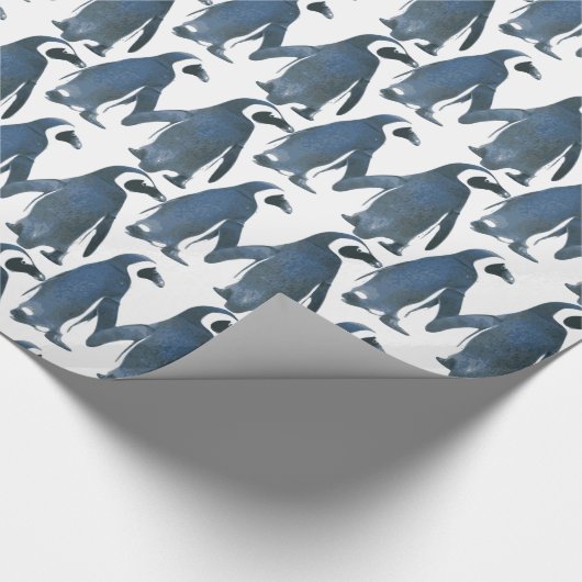 Tortelduifjes Penguin Thunder_Cove Cadeaupapier (Hoek)