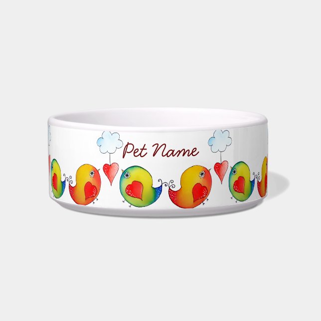 Tortelduifjes  Pet Bowl Voerbakje (Voorkant)