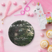 Tortelduifjes + Pijn Tree Night Weddenschap Recept Papieren Bordje (Feest)