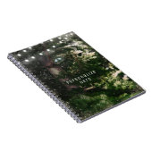 Tortelduifjes + Pine Tree Nachtlampjes Whimsical Notitieboek (Rechterzijde)