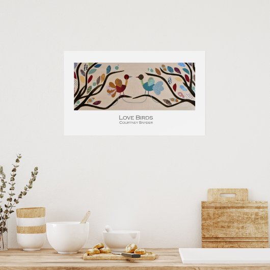 Tortelduifjes Poster (Keuken)