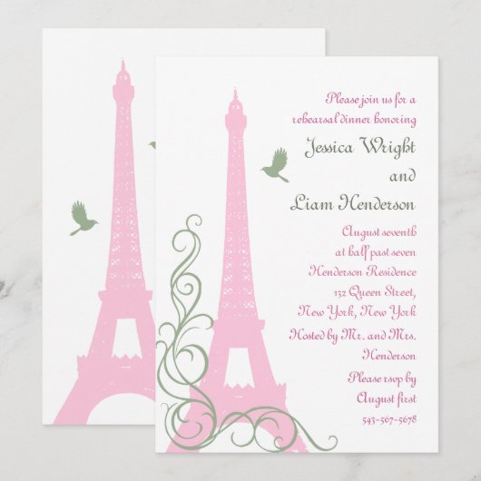 Tortelduifjes repetitie kaart (Voorkant / Achterkant)