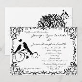 Tortelduifjes Rol Lijst Uitnodiging (Voorkant / Achterkant)