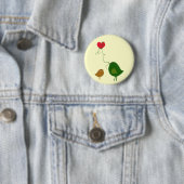 Tortelduifjes Ronde Button 5,7 Cm (In situ)