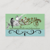  Tortelduifjes RSVP-achtergrondkleur wijzigen Informatiekaartje (Achterkant)