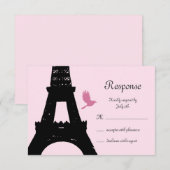 Tortelduifjes RSVP (roze) (Voorkant / Achterkant)