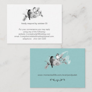  Tortelduifjes Rustieke spechten RSVP Informatiekaartje