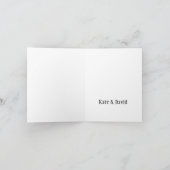 Tortelduifjes Sakura Double Happiness Wedding Wedd Bedankkaart (Binnen)