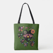 Tortelduifjes Scandinavian Folk Art Tote Bag (Achterkant)