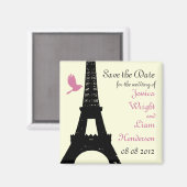 Tortelduifjes Sla de datum op (niet wit) Magneet (Voorkant / Achterkant)