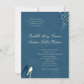 Tortelduifjes Song Wedding Invitation Kaart (Achterkant)