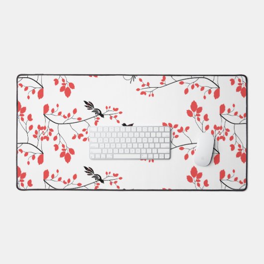 Tortelduifjes Spring Branches  ontwerp Bureaumat (Keyboard & Muis)