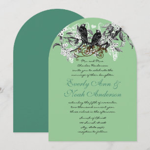 Tortelduifjes Spring Summer Orchard Grove Wedding Kaart