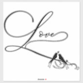 Tortelduifjes Sticker (Vel)