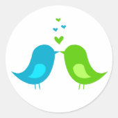 Tortelduifjes Sticker (Voorkant)