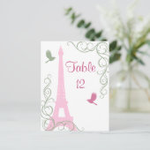 Tortelduifjes Tabelnummer Briefkaart (Staand voorkant)