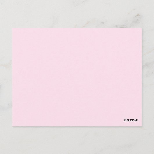 Tortelduifjes Tabelnummer (roze) Briefkaart (Achterkant)