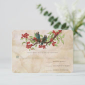  Tortelduifjes Tea Stain Wedding RSVP (Staand voorkant)