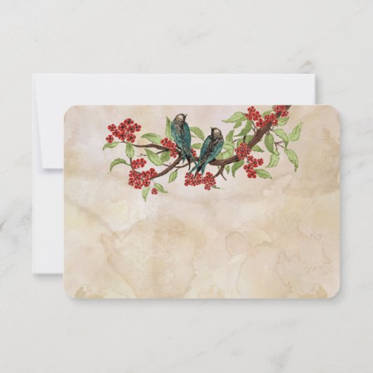  Tortelduifjes Tea Stain Wedding RSVP (Achterkant)