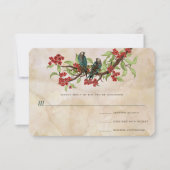  Tortelduifjes Tea Stain Wedding RSVP (Voorkant)