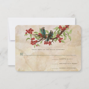 Tortelduifjes Tea Stain Wedding RSVP