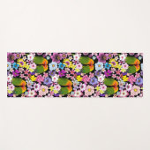 Tortelduifjes tropische bloemen yogamat (Voorkant (horizontaal))