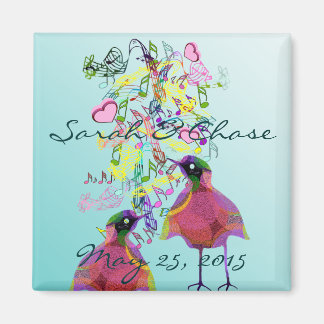 Tortelduifjes Trouwmagneet Magneet