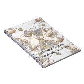 Tortelduifjes, twee witte doven Notitieboek (Rechterzijde)