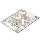 Tortelduifjes, twee witte doven Notitieboek (Linkerzijde)
