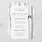 Tortelduifjes Uitnodiging tot bruiloft 5,5 x 8,5 i (Voorkant / Achterkant)