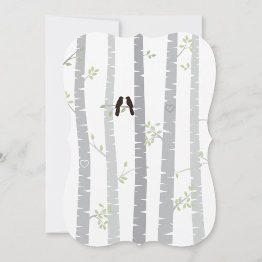 Tortelduifjes Uitnodiging tot bruiloft 5,5 x 8,5 i (Achterkant)