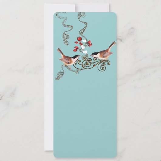  Tortelduifjes - uitnodiging tot weduwschap (Achterkant)